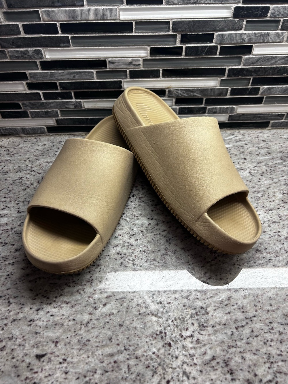 Mens Nike Calm Neutral Beige Slide Sandals size 11